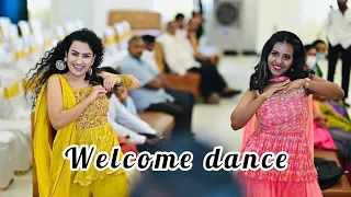 Surprise Engagement welcome dance | bride dance | bridesmaids dance | vachinde | miss India