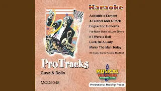 Luck Be a Lady (In the Style Of 'Guys & Dolls') (Karaoke Version Instrumental Only)