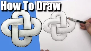 How To Draw a Chain Link - EASY- Step By Step