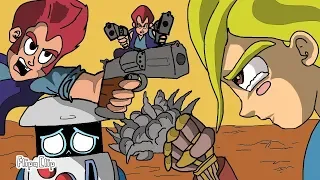 COLT & COLT VS PIPER & 8-BIT - BRAWL STARS ANIMATION