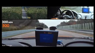 Bugatti Chiron hits almost 500kph! Smashing the 300mph
