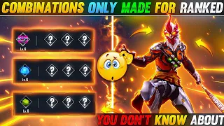 BEST CHARACTER SKILL COMBINATIONS FOR RANKED🤯|| YOU DON'T KNOW ABOUT 😱🔥|| GARENA FREE FIRE