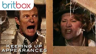 Emmet Gets His Head Stuck in Hyacinth's Roof | Keeping Up Appearances