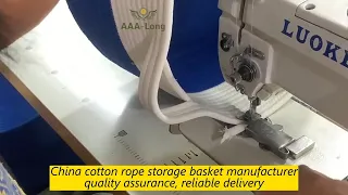 China Cotton Rope Storage Basket Manufacturer: Quality Assurance, Reliable Delivery