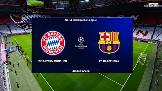 PES 2021 - Bayern Munich vs Barcelona - UEFA Champions League UCL Gameplay - Messi vs Bayern Munich