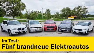 Fünf neue Elektroautos im Vergleichstest 2021 | ÖAMTC auto touring