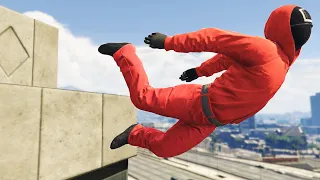 GTA 5 Squid Game Guard Ragdolls Compilation Episode 01 (Euphoria Physics)