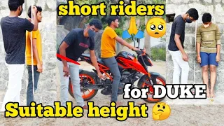 Don't buy❌B4 watching this||Height problem😞||Duke200bs6❤️||Short riders 🥺 கஷ்டம்#தமிழில்