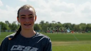 Dear CESA ... Elle Bissinger, CESA '06 ECNL