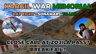 Close call at Zojila Pass😱 Sonamarg to Leh | Mumbai to Ladakh | Day-Eight | Royal Enfield Himalayan