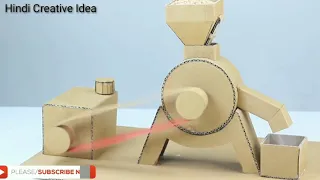 घर पे आटा चक्की कैसे बनाये | how to make a flour mill machine | hindi creative idea