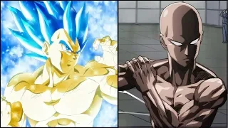 DBZMacky Vegeta vs Saitama Power Levels (Dragon Ball Super vs One Punch Man)