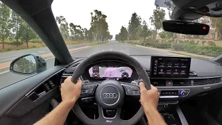 2021 Audi RS5 Sportback Launch Edition POV Test Drive (3D Audio)(ASMR)