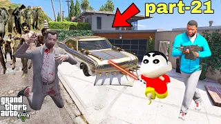 Franklin and Shinchan micheal Made A Zombies with zombies Virus in GTA V(part-21)