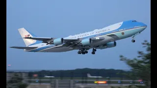 Air Force One departing DTW