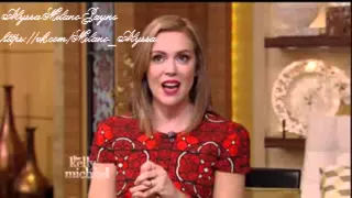 Alyssa Milano Live with Michael and Kelly 22 10 13