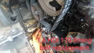 Remplacement distribution 1.6 diesel hdi 110 sur un Citroën C4 Picasso / C4 timing belt replacement