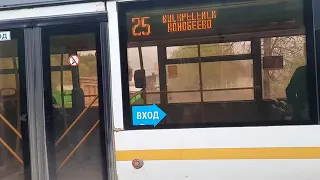 Автобус ЛиАЗ 5292 60 следует по маршруту 25  Конобеево   А в Воскресенск