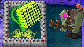 Plants vs Zombies Epic Hack | 99 Threepeater vs 999 Giga-Gargantuar