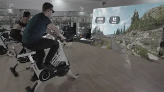 Indoor Cycling With Nreal Light Smart Augmented Glasses