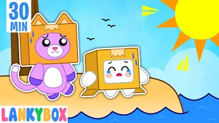 Oh No, LankyBox! What To Do When Lost! - Learn Safety Tips For Kids | LankyBox Channel Kids Cartoon