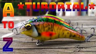 Lure building Tutorial. Balsa Deep Divers from A to Z-part  two