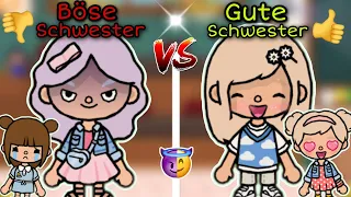 😈 BÖSE SCHWESTER vs GUTE SCHWESTER 💖 |  SPANNENDE GESCHICHTE | TOCA BOCA STORY DEUTSCH