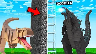 I Summoned GODZILLA In Minecraft Mob Battle !!!