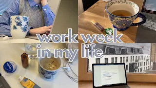 9-5 work week in my life | office days, snow, and lots of coffee ☕️👩🏻‍💻