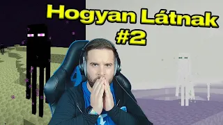 Hogyan lát az ENDER SÁRKÁNY... | Hogyan látnak a mobok a Minecraftban #2