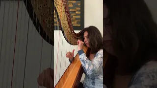 J. S. Bach - Prelude in C - Harp  #bach  #harp  #classicalmusic