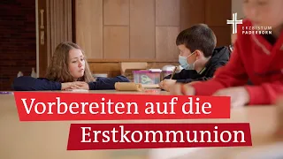 Erstkommunion am Weißen Sonntag: Kommunionkinder vor Ostern und dem Sakrament der Kommunion