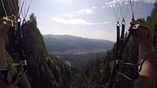 Daredevil Performs Speed Flying Stunt Over Mountains Of Romania