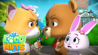 борьба за куклу | дошкольного | смешные видео | Loco Nuts Russia | мультфильмы для детей