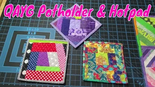 Easy QAYG Hot Pad and Pot Holder   Quick Gift Idea