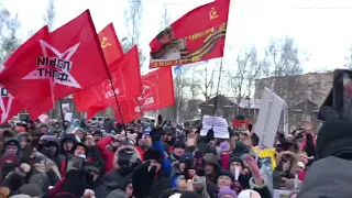 Митинг в Архангельске против ввоза московского мусора