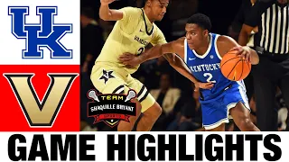 #17 Kentucky vs Vanderbilt Highlights | NCAA Men's Basketball | 2024 College Basketball