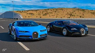 Bugatti Chiron vs Bugatti Veyron 16.4 | Gran Turismo 7
