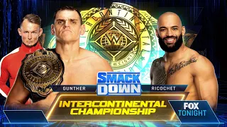 Gunther Vs Ricochet Campeonato Intercontinental - WWE Smackdown 24/06/2022 (En Español)