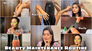 Beauty Maintenance Routine: What I Do At HOME! ( Face, brows, hair, + body )  Mishti Pandey