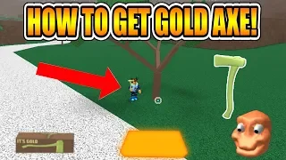 HOW TO GET GOLD AXE! (NEW METHOD!) [NOT PATCHED!] LUMBER TYCOON 2 ROBLOX