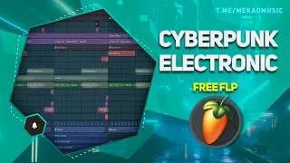 Cyberpunk Electronic In FL Studio 20 (+FREE FLP/Бесплатный FLP) #freeflp #flstudio #cyberpunkmusic