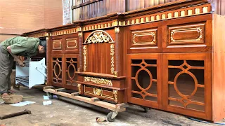 Amazing Woodworking Skills Of Young Carpenters At New Level // Building Luxury Kitchen Cabinet Set