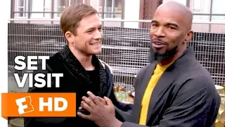 Jamie Foxx & Taron Egerton Have Chemistry on Set | 'Robin Hood' Set Visit | Fandango All Access