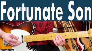 CCR Fortunate Son Guitar Lesson + Tutorial + TABS