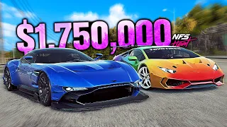 Need for Speed HEAT - $1,750,000 Budget Build! (Aston Martin Vulcan vs Lamborghini Huracan)