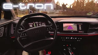 Audi Q4 50 e-tron quattro | SunSet | POV Night Drive | Electric SUV