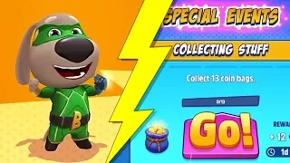 Talking Tom Hero Dash - SPECIAL EVENTS: Collect 13 Coin Bags & Get 5 Super Jumps