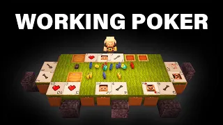 Working Poker in Minecraft Tutorial [Easy] (and Blackjack)