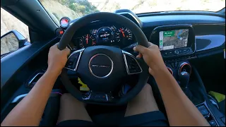 POV(4K) CANYON CARVING WITH A CAMARO ZL1 1LE | 6 SPEED MANUAL!!